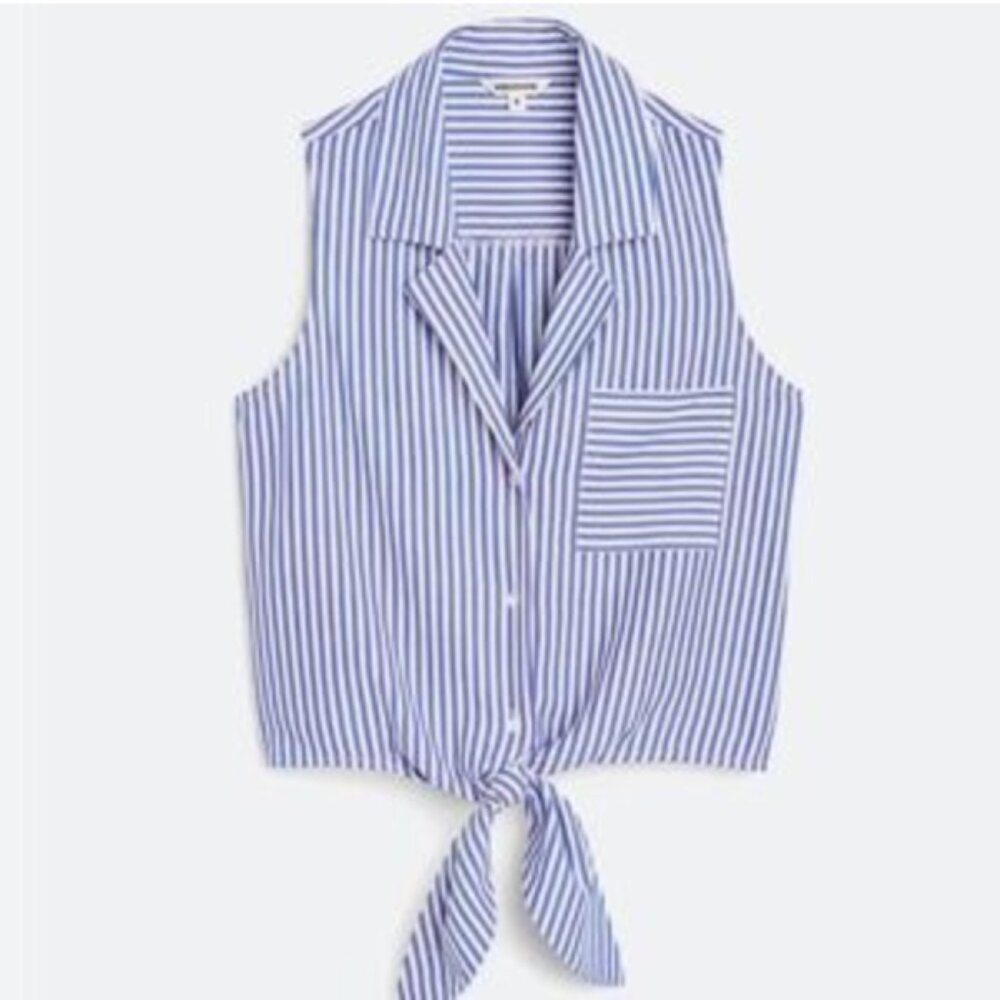 NWT Vigoss Striped Sleeveless Blouse